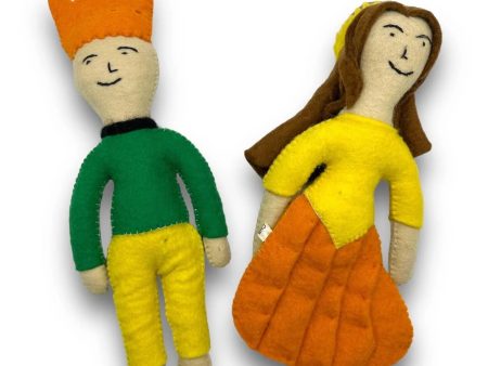 Prince and Princess Dog Felt Toys Online now