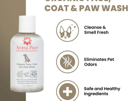 7 Oz. Organic Face, Coat & Paw Wash Online now