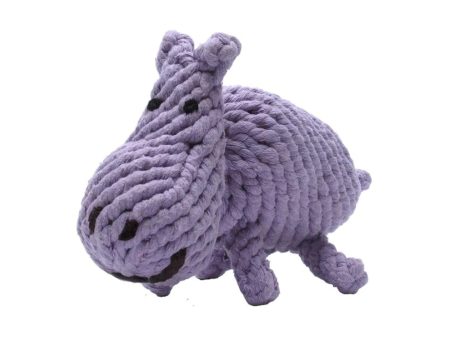 Jax & Bones Hank the Hippo Rope Dog Toy Large 9  For Cheap