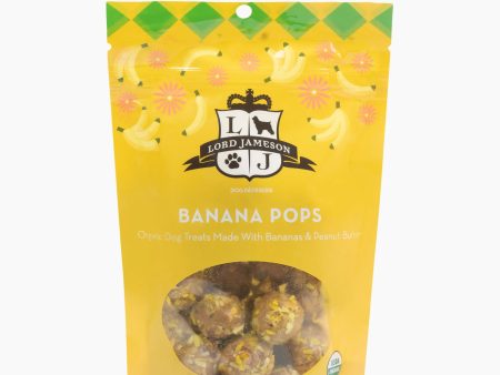 Lord Jameson Banana Pops Organic Soft & Chewy Dog Treats 6oz Online Sale