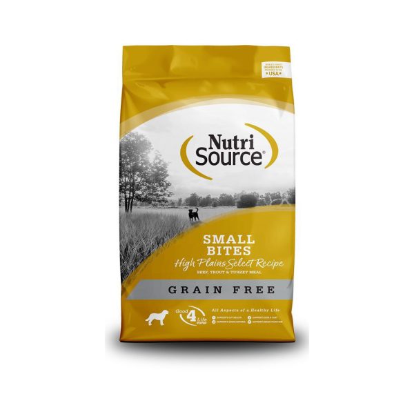 Nutrisource Dog Grain Free Small Bites High Plains Select 5Lb Cheap