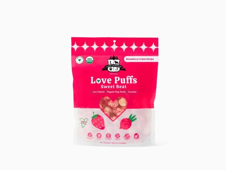 Lord Jameson Love Puffs Sweet Beat Organic Crunchy Dog Treats 4oz Hot on Sale