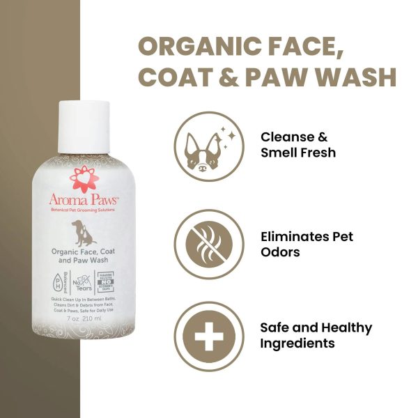 7 Oz. Organic Face, Coat & Paw Wash Online now