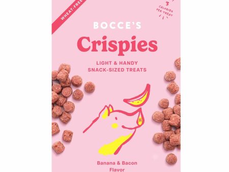 Bocce s Bakery Banana + Bacon Crispies Dog Treats 10oz Online Sale