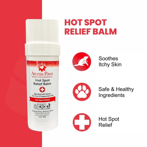 2 oz. Hot Spot Relief Balm Roll on Applicator-Neem & TeaTree Fashion