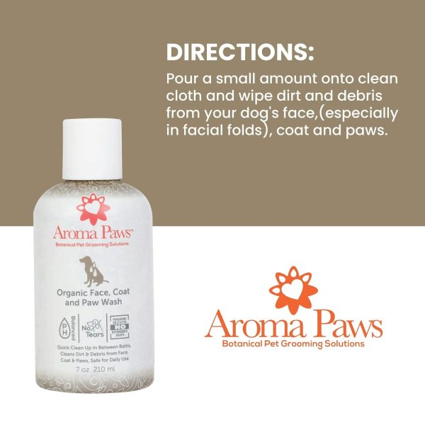 7 Oz. Organic Face, Coat & Paw Wash Online now