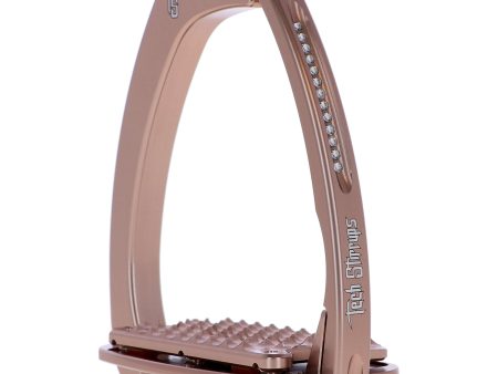 Tech Stirrups Steigbügel Venice Plus Swarovski Dressur Rosagold Cheap