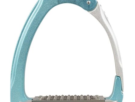 Acavallo Stijgbeugels Arena Alu Plus 2.0 Met Strass Sky blue Alu Supply