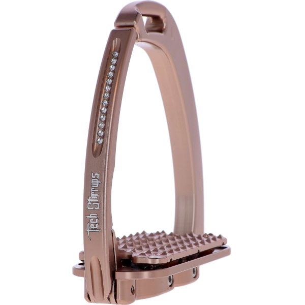 Tech Stirrups Steigbügel Venice Plus Swarovski Dressur Rosagold Cheap