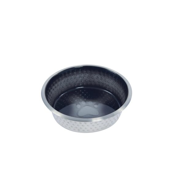 Weatherbeeta Dog Bowl Non-Slip Stainless Steel Shade Schwarz Cheap