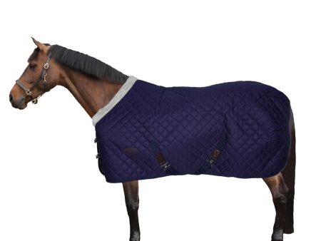 Weatherbeeta Medium Stable Rug Comfitec Deluxe Diamond Quilt Standard Neck 220g Navy Online