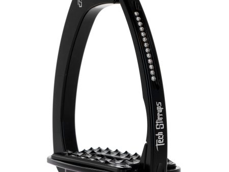 Tech Stirrups Steigbügel Venice Sloped Evo Swarovski Schwarz Schwarz Supply