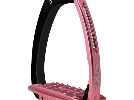 Tech Stirrups Steigbügel Venice Sloped Evo Swarovski Schwarz Rosa Hot on Sale