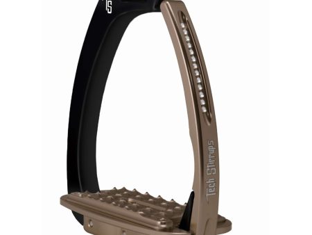 Tech Stirrups Steigbügel Venice Sloped Evo Swarovski Schwarz Braun on Sale